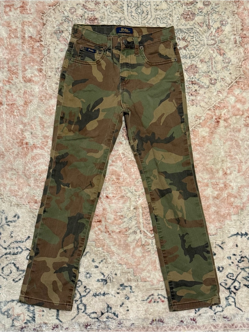 Polo by Ralph Lauren Kids Camo Jeans in Green and Brown